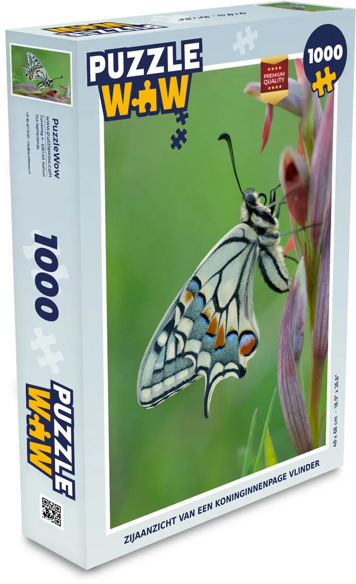PuzzleWow Legpuzzel Zijaanzicht Koninginnenpage 1000 Stuks - Multicolor