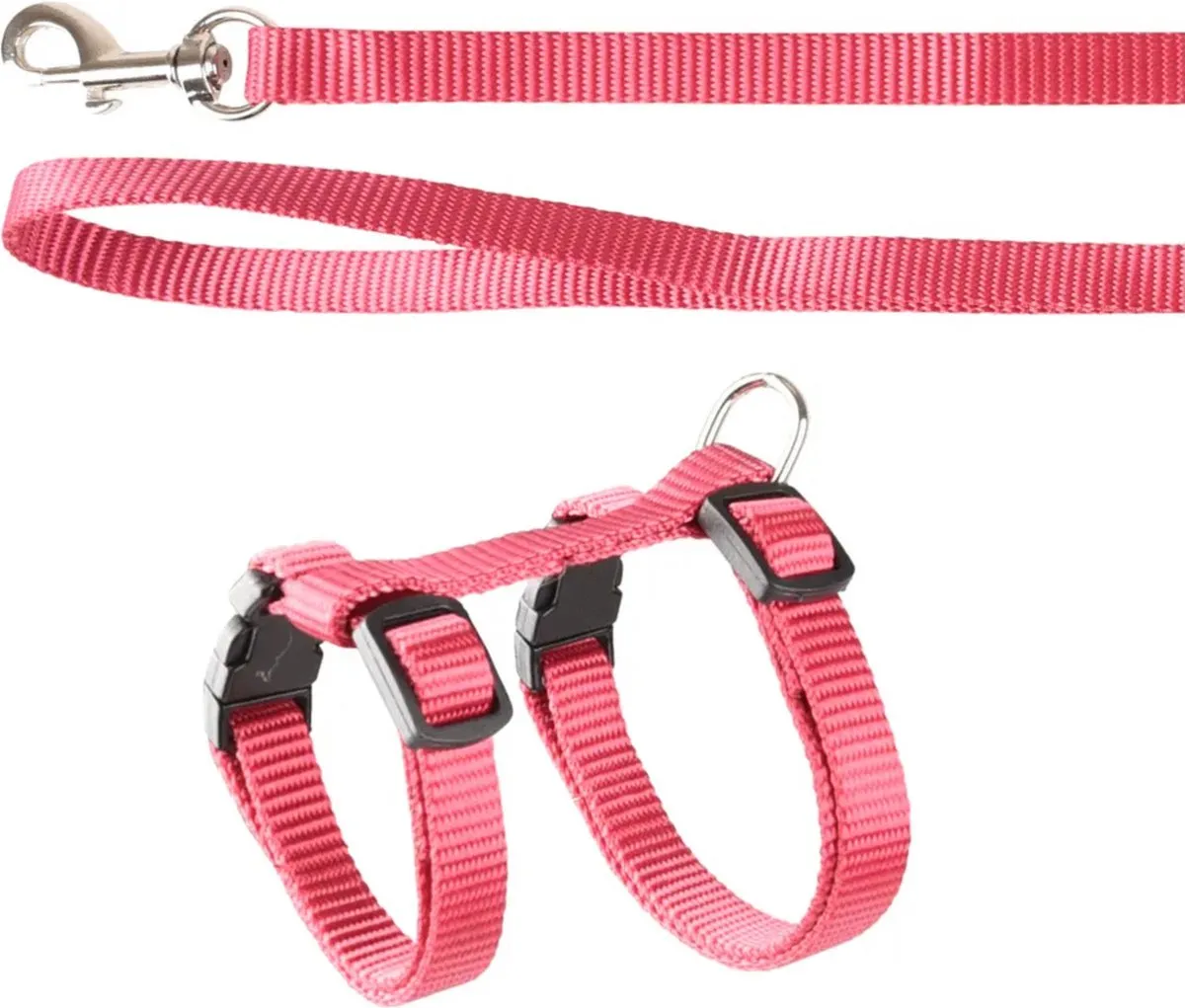 Flamingo Kittenharnas Ziggi - Kersenrood 120cm