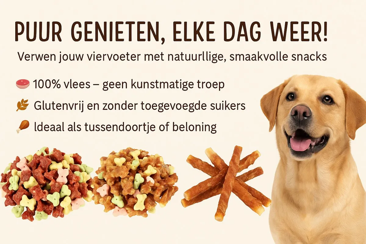 Flamingo R’Hide Staaf Hondensnack - 600g - Wit Kip