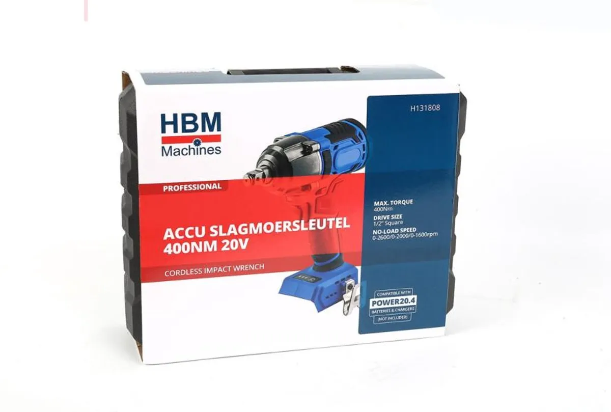 HBM Accu Slagmoersleutel 350Nm - 20V