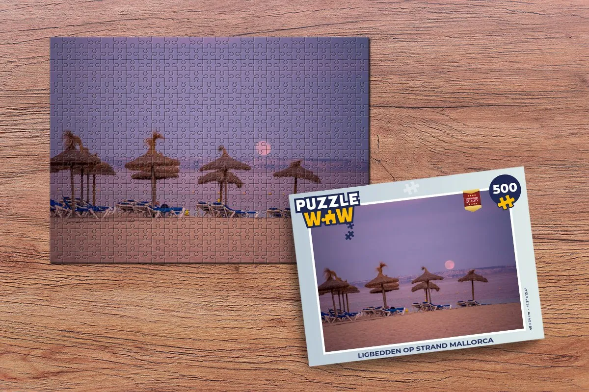 PuzzleWow Legpuzzel Mallorca 500 Stuks - Multicolor