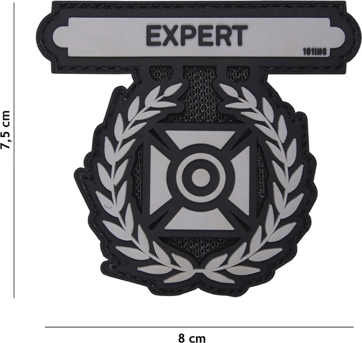 101 Inc Embleem 3D PVC Grijs 17064