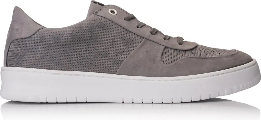 Hinson bennet sonder low sneakers heren grijs nubuck leer