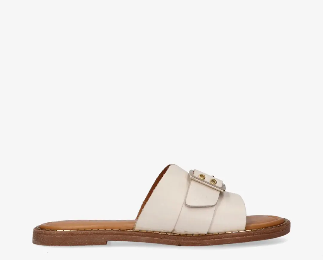 Tango audrey buckle sandalen dames bone white leer