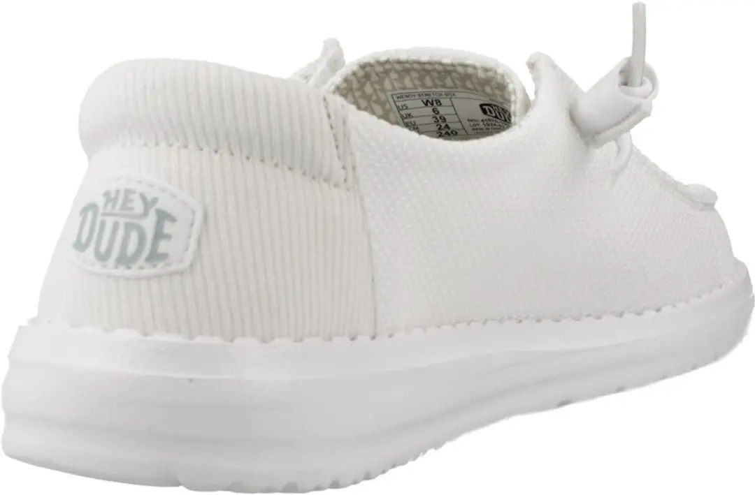Hey Dude Wendy Stretch Sox Dames Mokasins 40 Wit