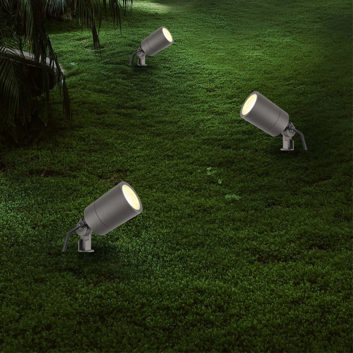 LEDVION 6x LED Prikspots Antraciet IP65 5W GU10