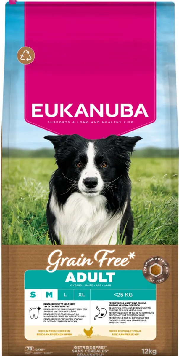 Eukanuba Grain Free Adult Small/Medium Kip