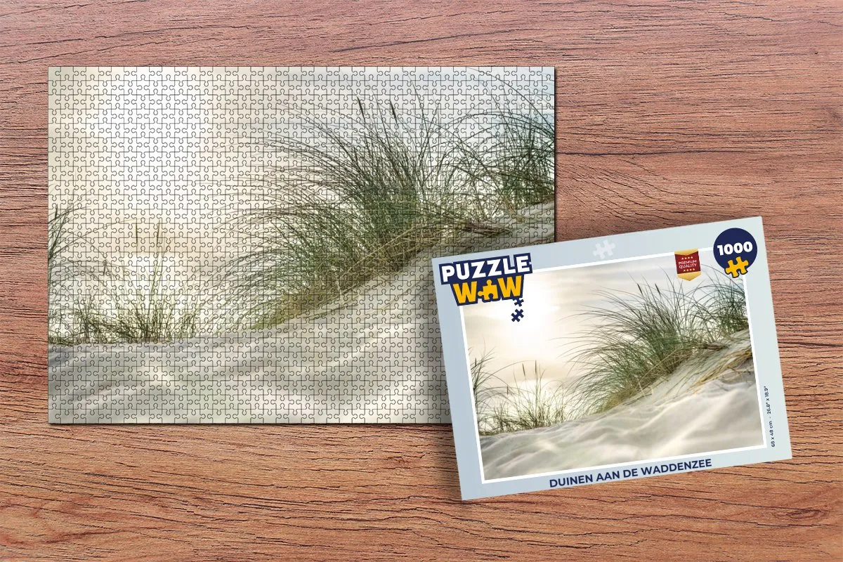 PuzzleWow Duinen aan de Waddenzee Legpuzzel 1000 Stuks - Multicolor