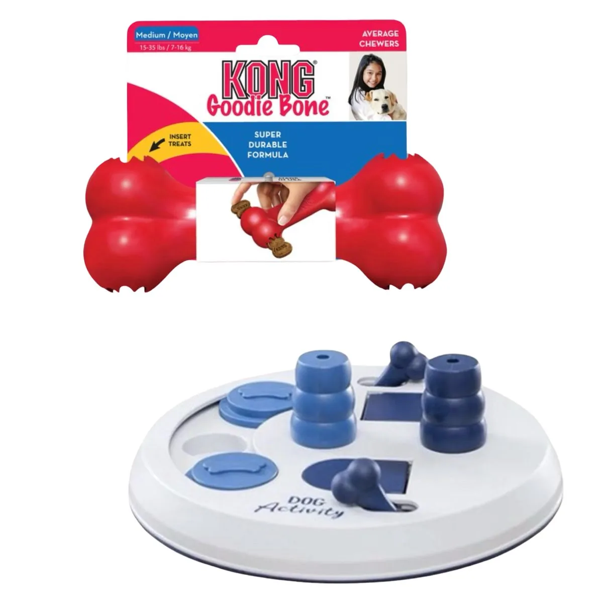 KONG Goodie Bone & Trixie Dog Activity Flip Board