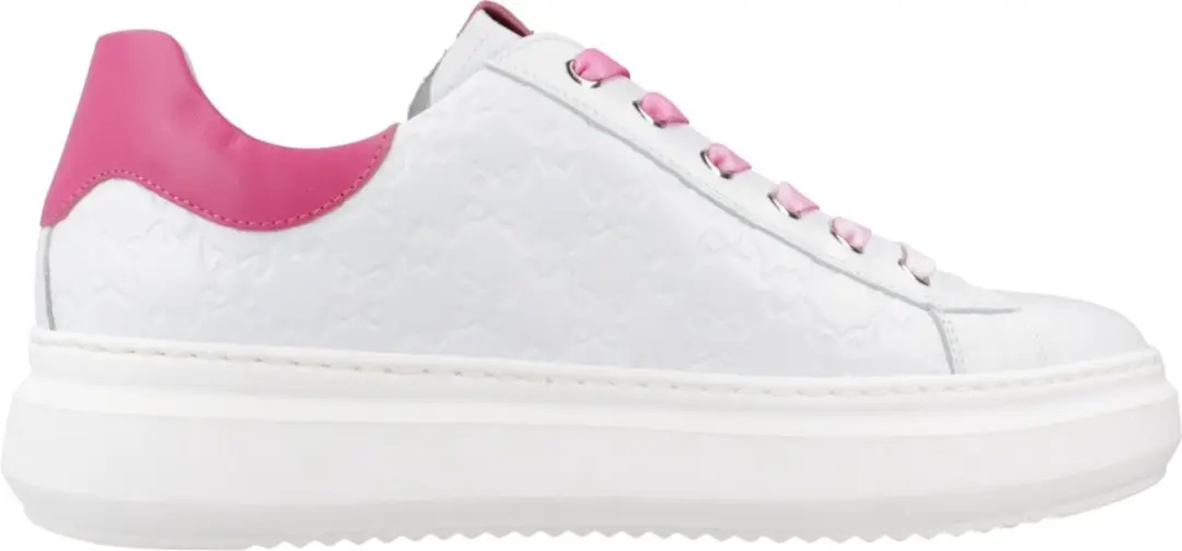 Sneakers Nerogiardini Skipper Wit Skipper Wit Yucon Fuchsia Pu.Riola
