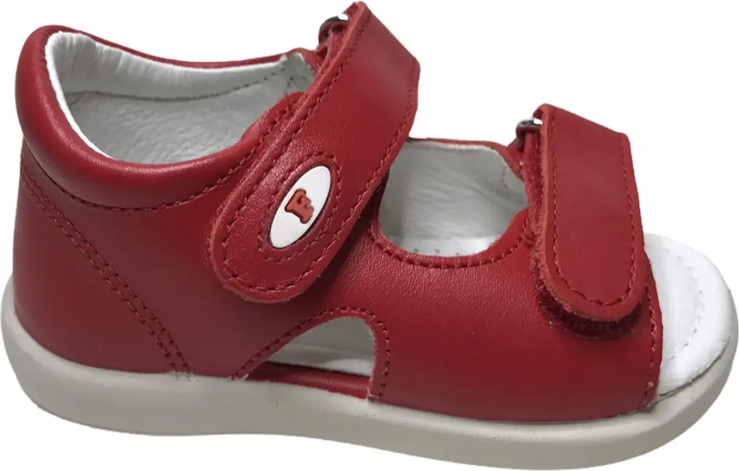 Falcotto velcro effen lederen sandalen New River Rood mt 25