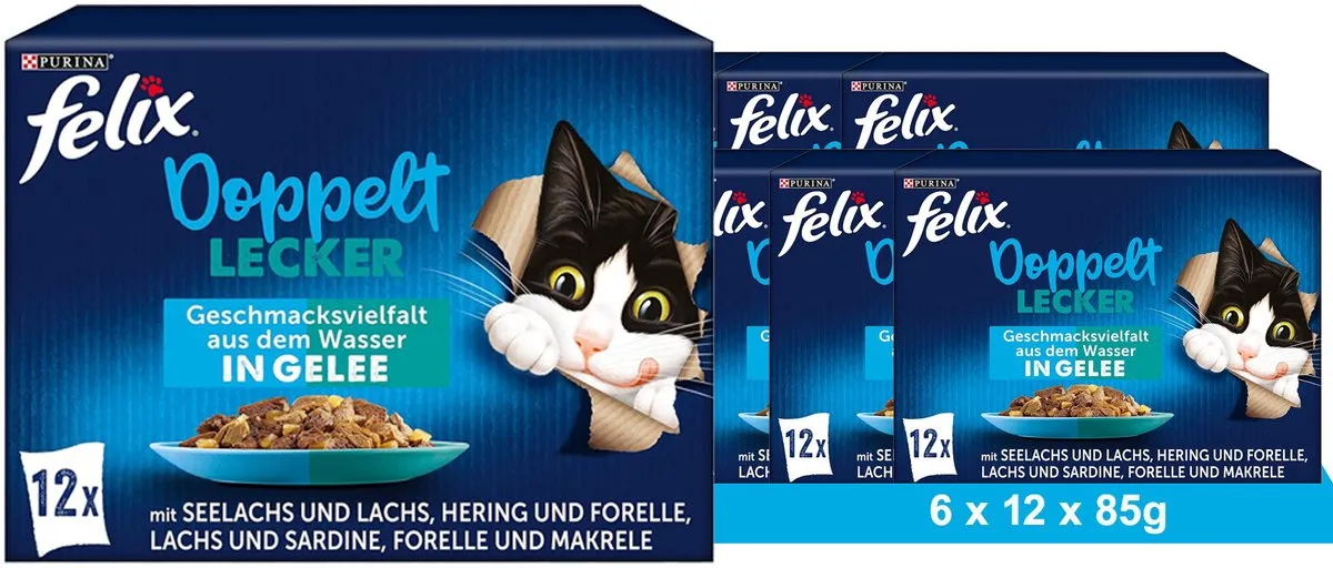 Felix Dubbel Lekker Natvoer voor Katten