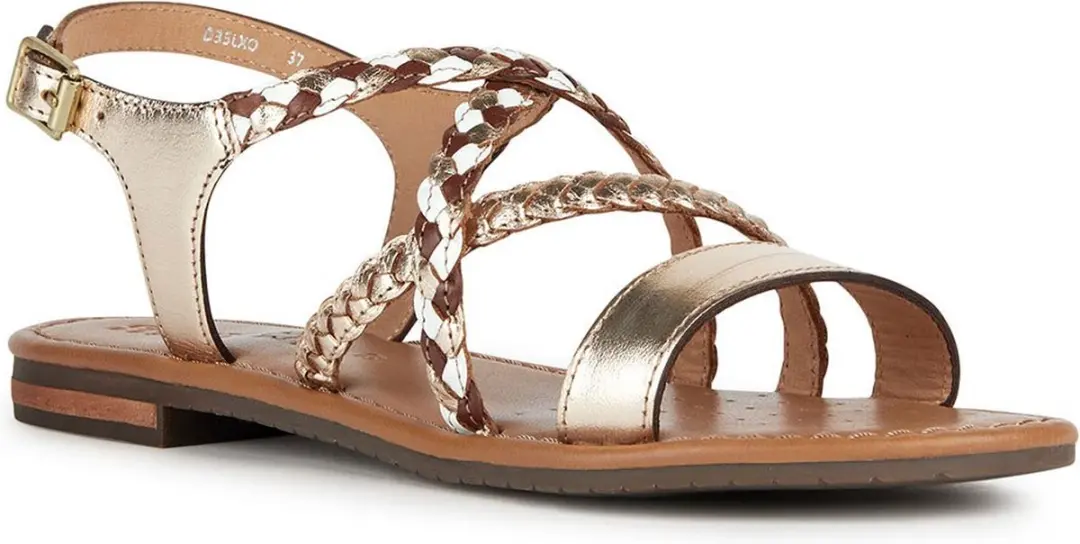 Geox Sozy Sandalen Goud EU 38 Vrouw