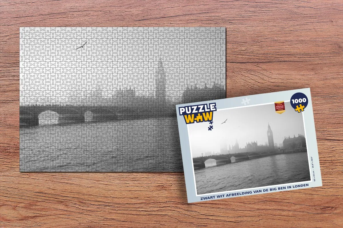 PuzzleWow Legpuzzel Big Ben Londen 1000 Stuks - Multicolor