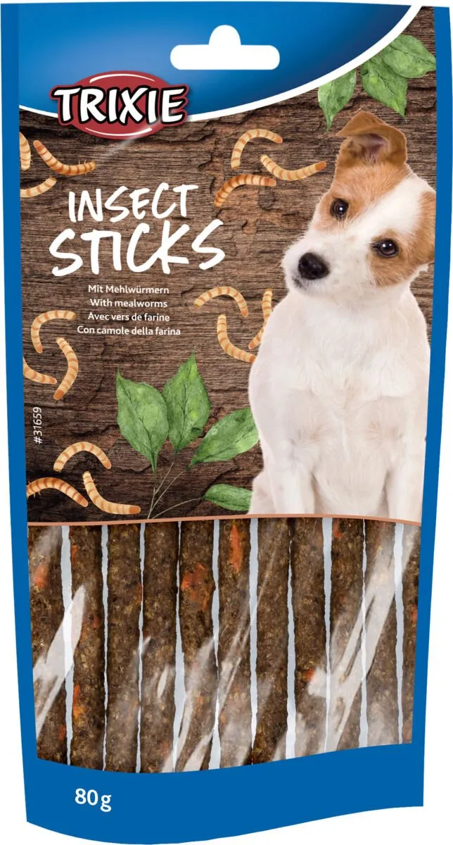 Trixie Insectensnacks Meelwormen Hearts & Sticks 4x80g