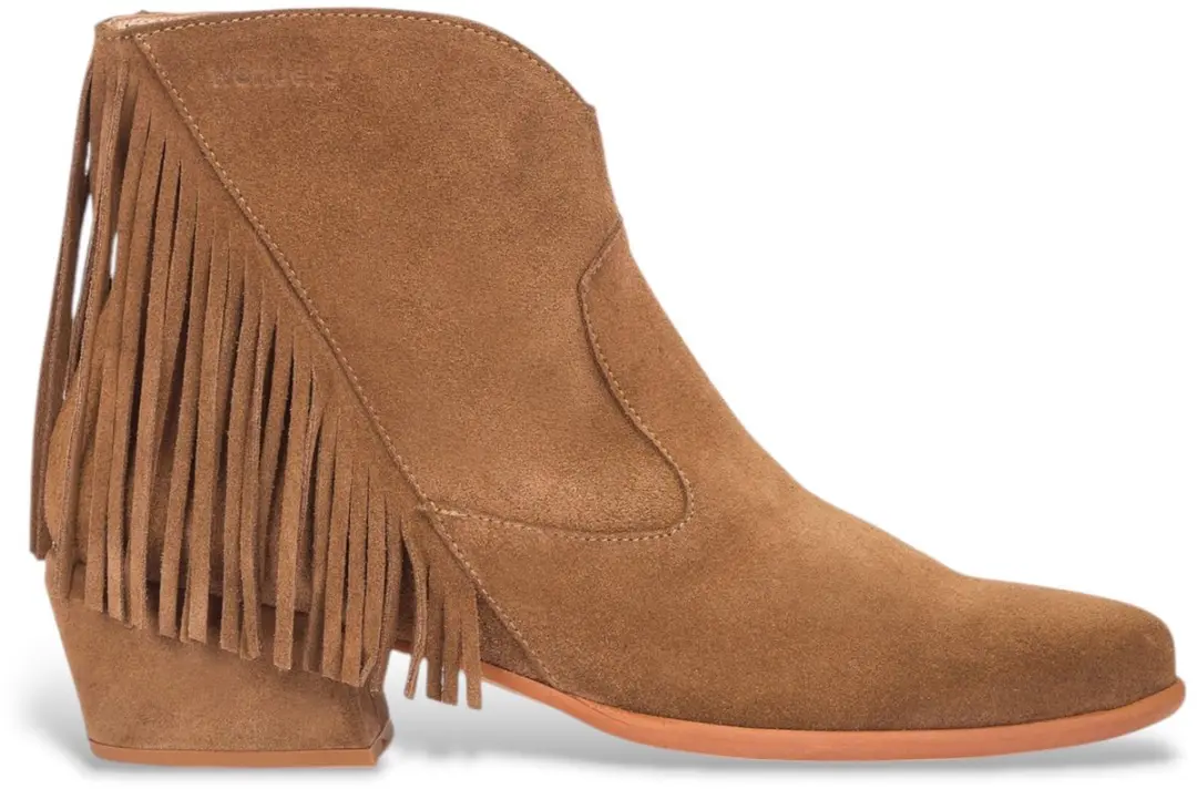 Wonders Leren enkellaarsjes FEI 05 bruin