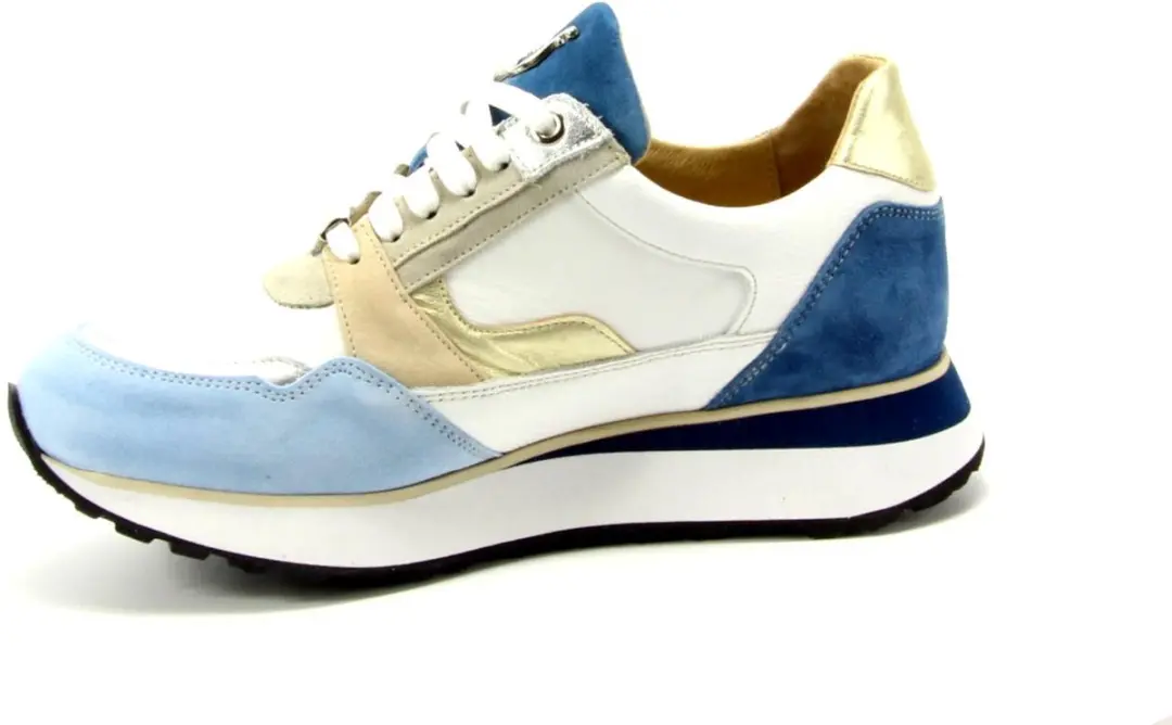 Footnotes Elke 1091 Sneakers - Wit/Blauw - 37 - afbeelding 4 van 4