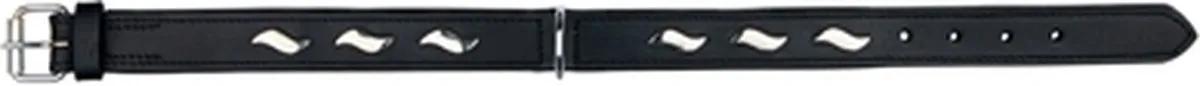 Trixie Halsband Active Leer M - Zwart
