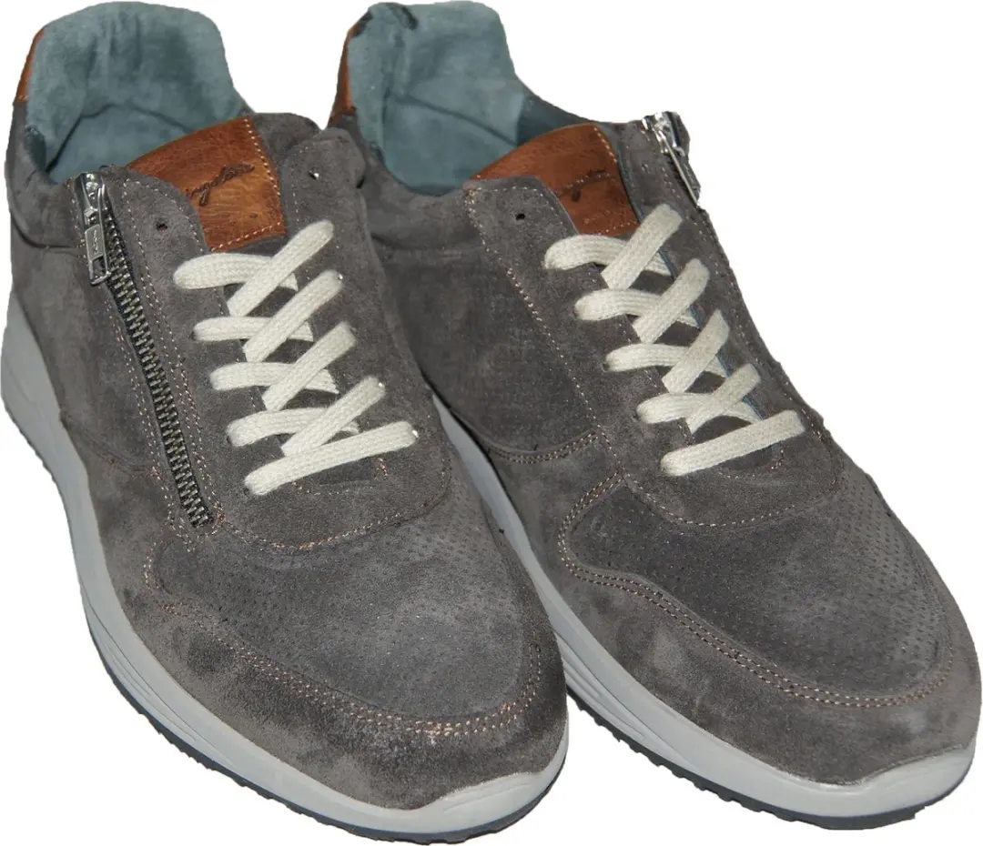 Piedro 1214609470 Wijdte G Sneakers Grijs/Cognac 43,5 - afbeelding 6 van 6