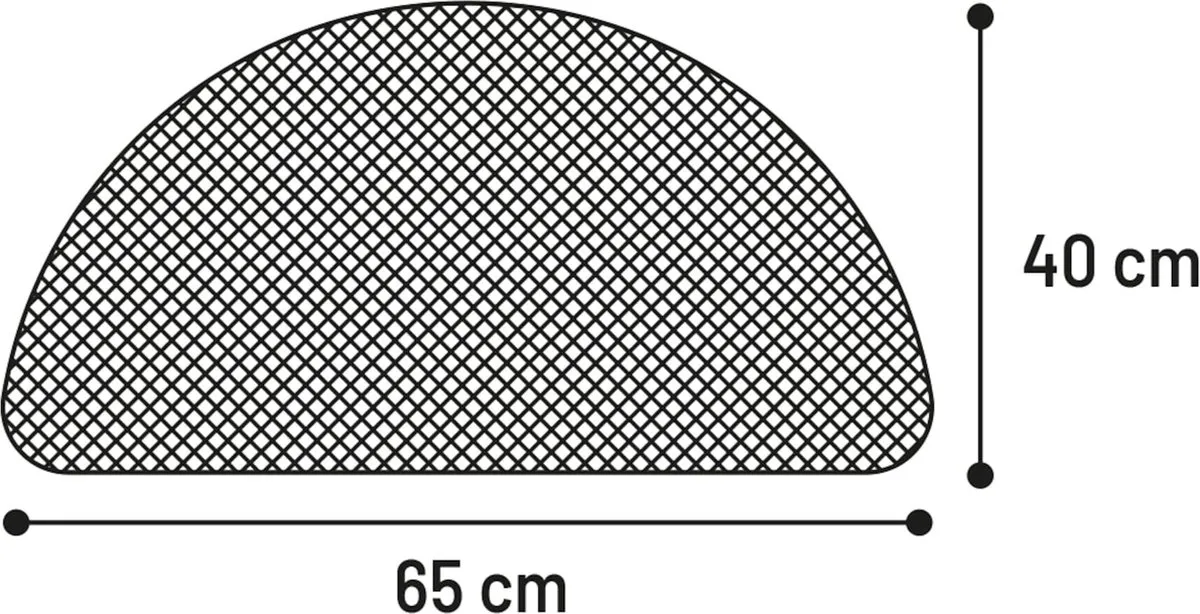 Flamingo Matz Kattenbakmat Zwart 65x40cm
