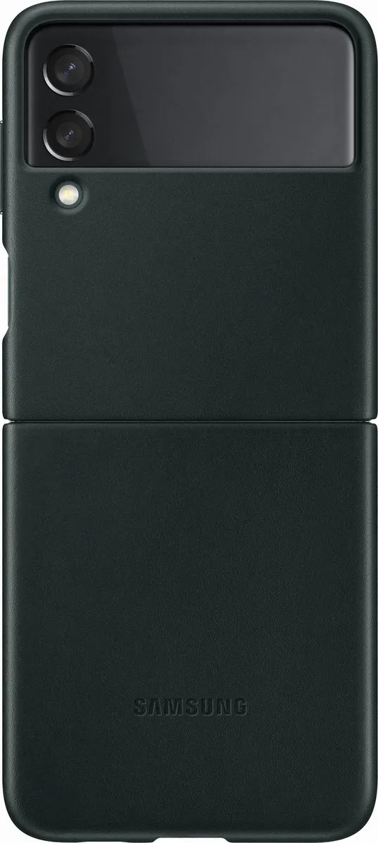 Samsung Galaxy Z Flip3 Lederen Hoesje - Groen EF-VF711LGEGWW