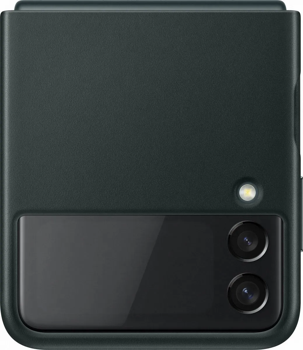 Samsung Galaxy Z Flip3 Lederen Hoesje - Groen EF-VF711LGEGWW