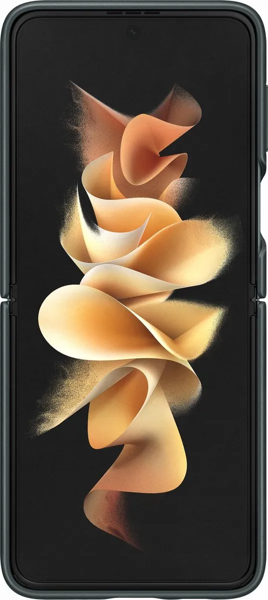 Samsung Galaxy Z Flip3 Lederen Hoesje - Groen EF-VF711LGEGWW