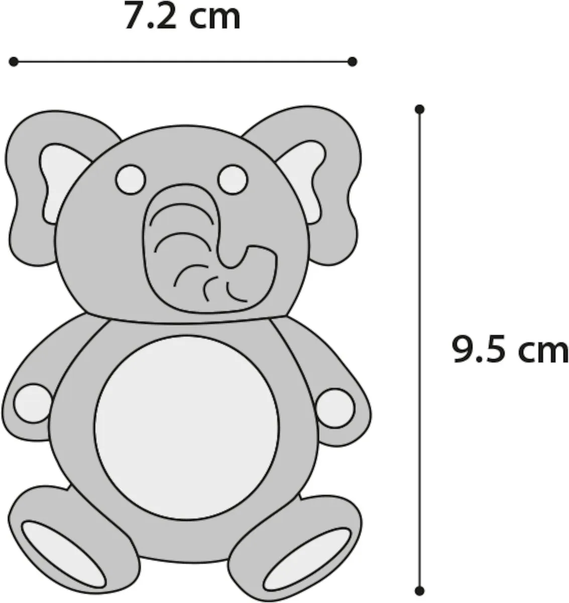 Flamingo Loekie Hs Puppy Olifant TPR - Blauw