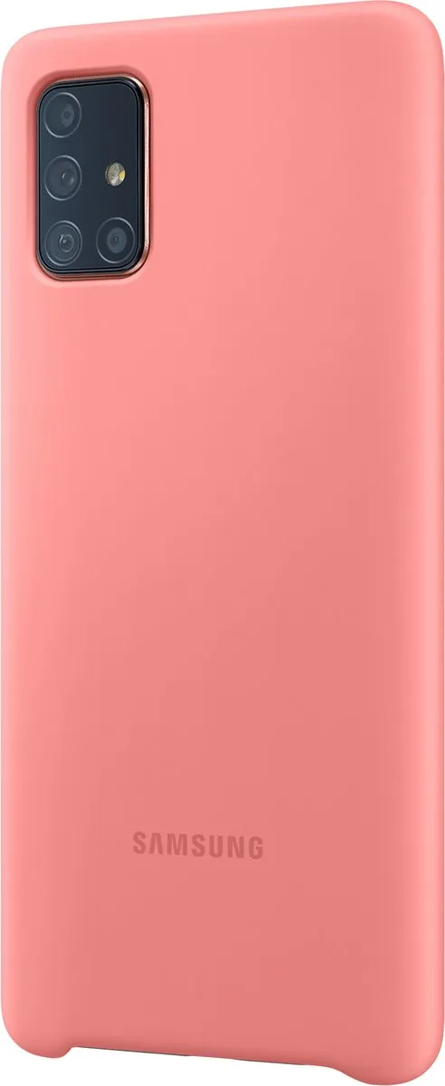 Samsung Silicone Cover Case A71 EF-PA715TPEGEU - Roze - afbeelding 6 van 6