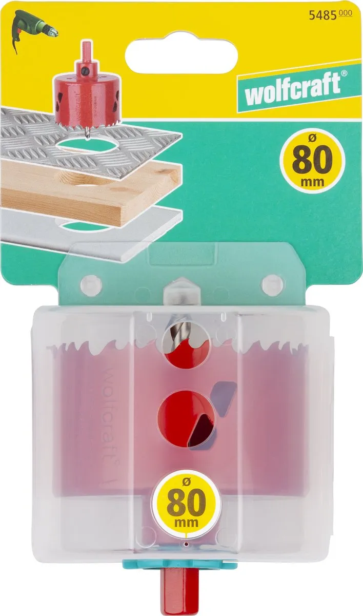 Wolfcraft BiM Gatenboor 80mm 5485000