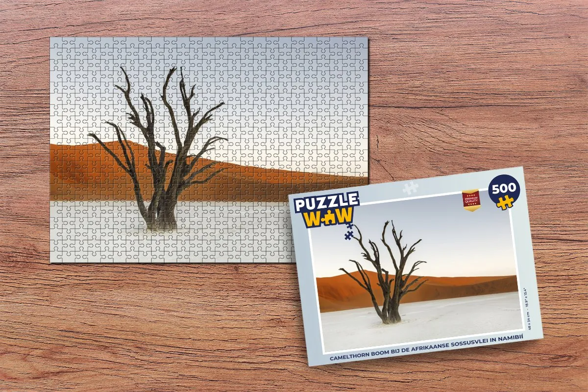 PuzzleWow Legpuzzel Camelthorn Boom Namibië 500 Stuks - Multicolor