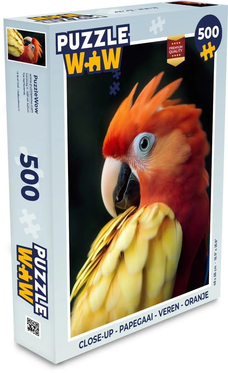 PuzzleWow Papegaai Legpuzzel 500 Stuks