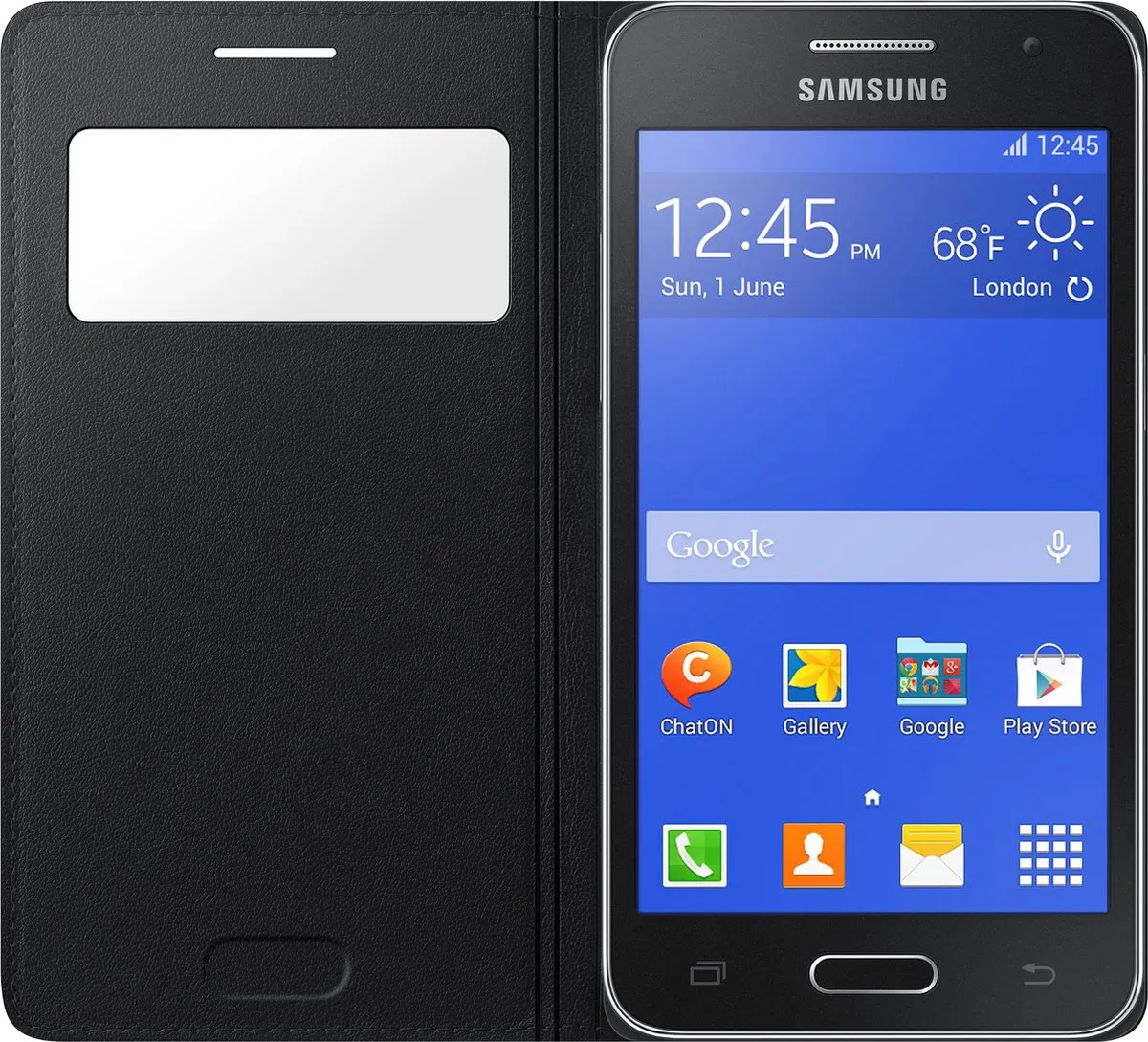 Samsung S-View Cover Galaxy Core 2 - Zwart - afbeelding 6 van 6