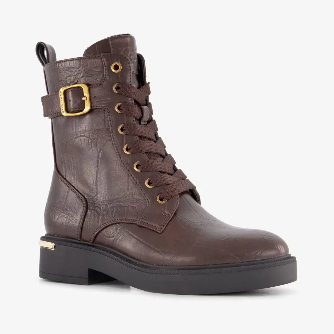 XX bij Mexx dames veterboots bruin