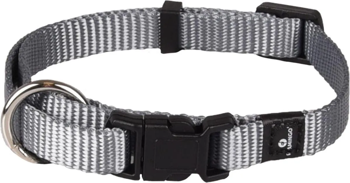 Flamingo Ziggi Halsband - Grijs - M 40-55cm