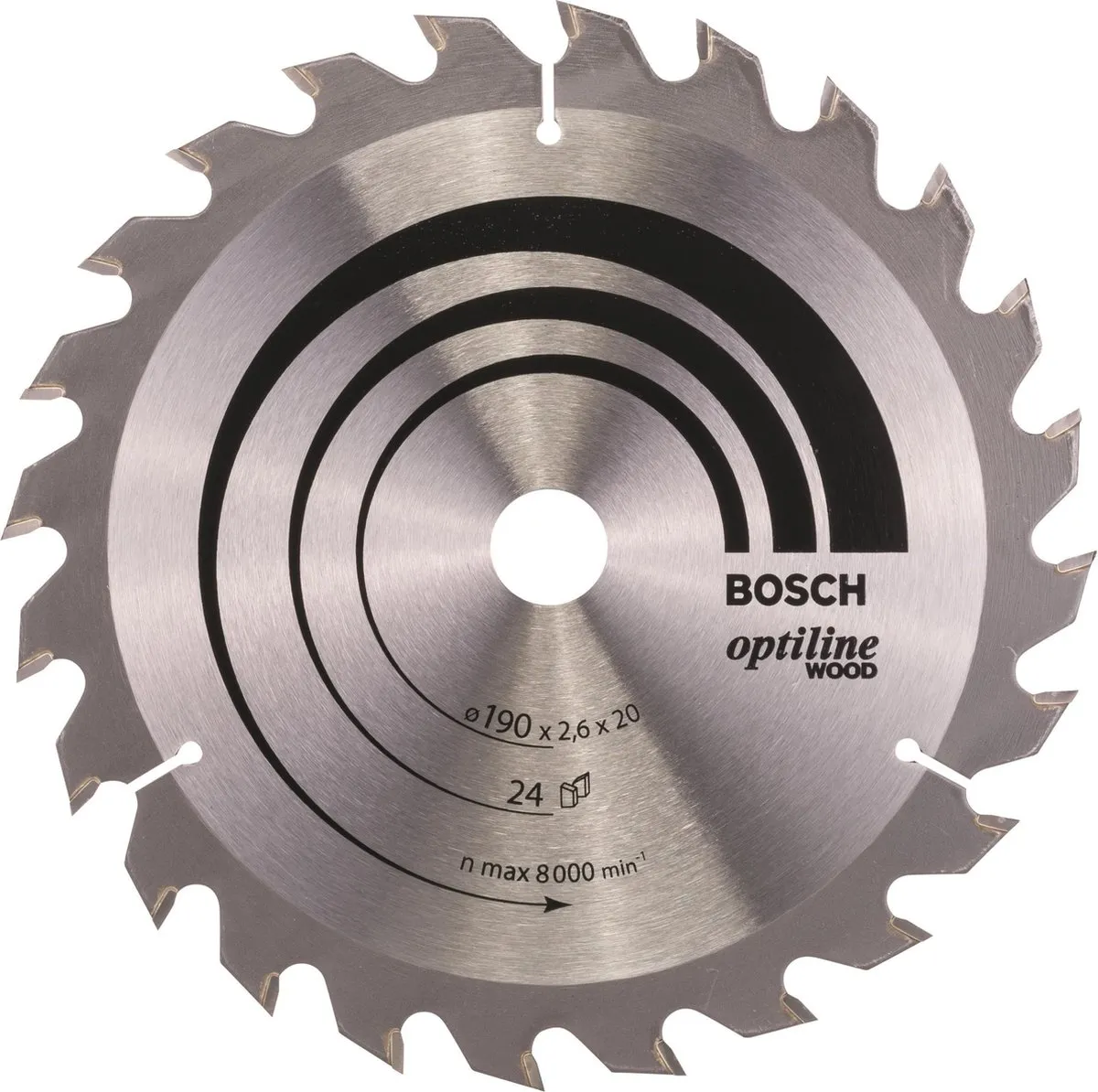 Bosch Professional Cirkelzaagblad Optiline 190mm Hout - 24 Tanden - afbeelding 6 van 6