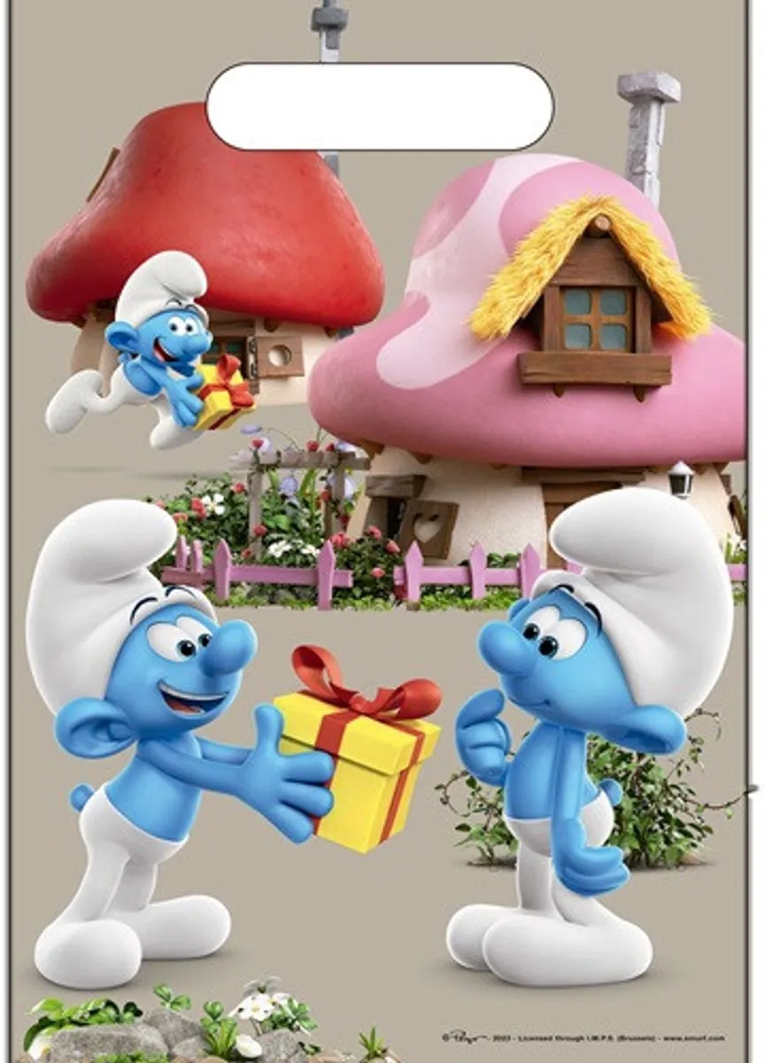 De Smurfen Uitdeelzakjes 17x25cm