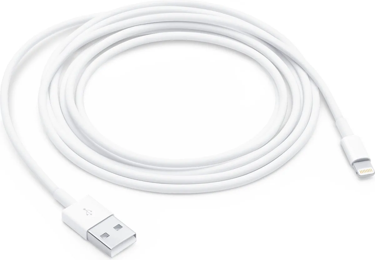 Apple USB naar Lightning Kabel 2m - Wit