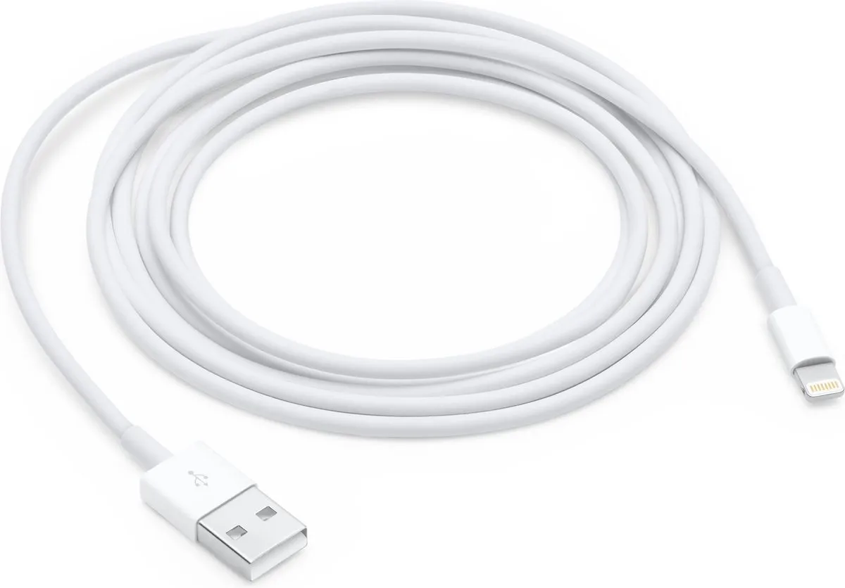 Apple USB naar Lightning Kabel 2m - Wit