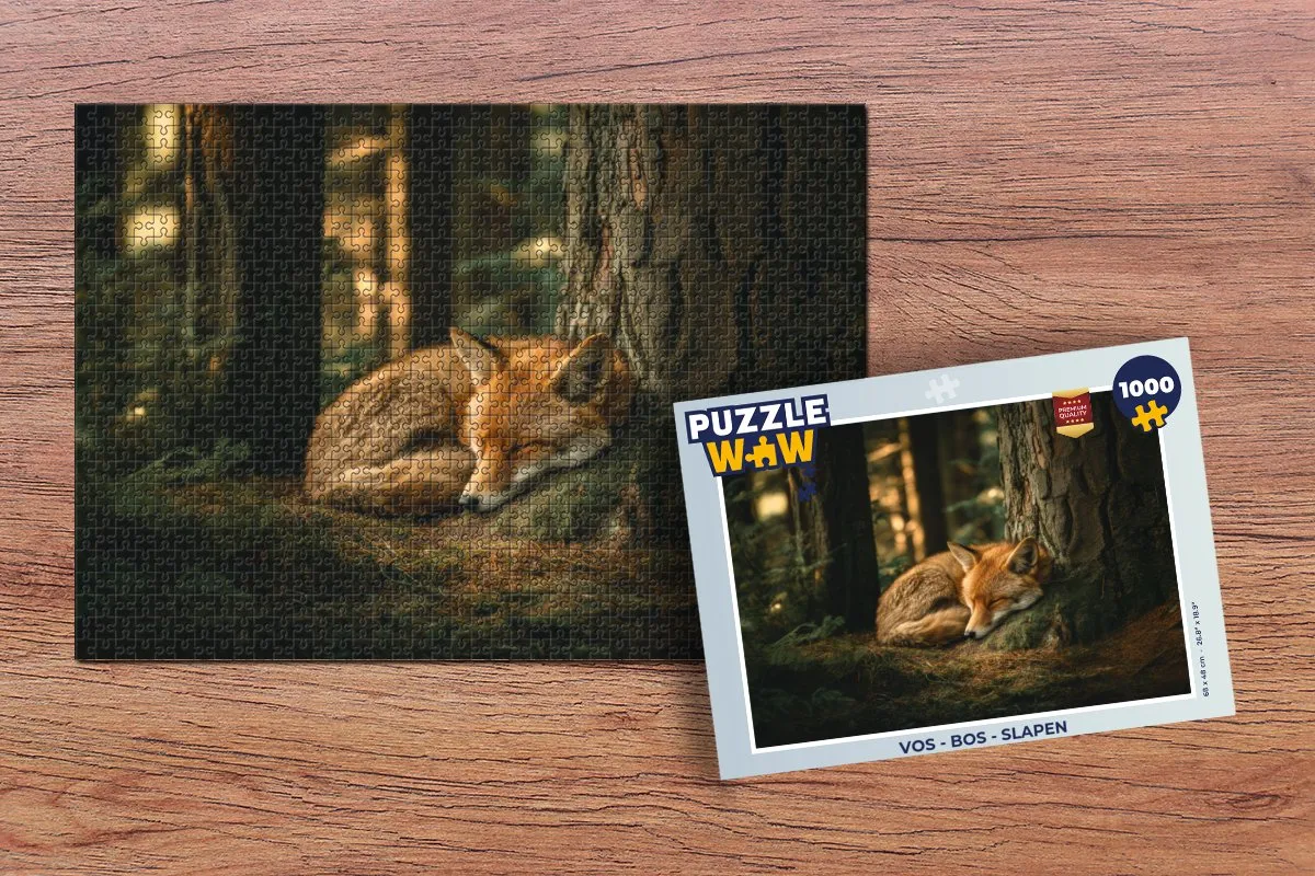 PuzzleWow Vos - Bos - Slapen Puzzel 1000 Stuks