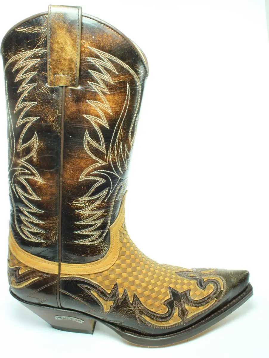 Sendra Boots 3241 Bruin Dames Heren Laarzen Trenzado Cuervo Ibiza Handgemaakt Sp