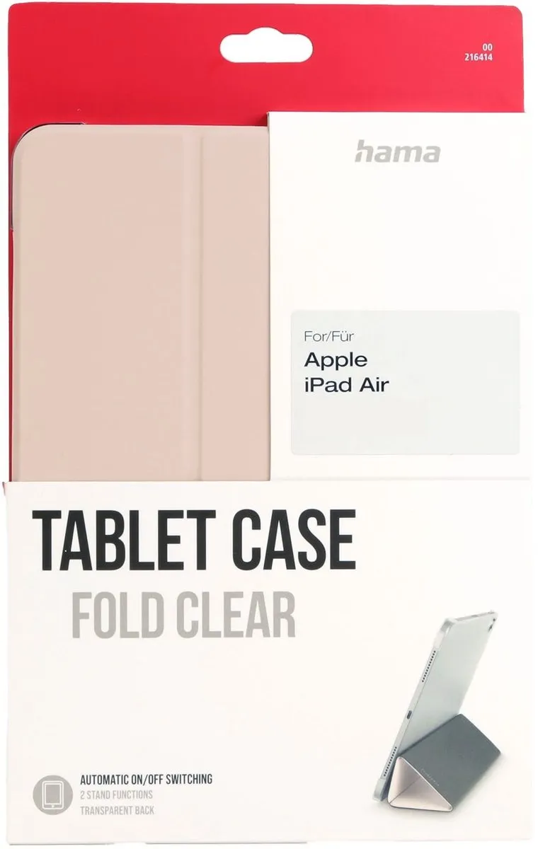 Hama Tablethoes Fold Clear iPad Air 10.9" - Roze