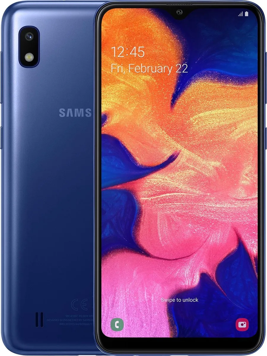 Samsung Galaxy A10 SM-A105FZBUXEH - 32GB - Blauw