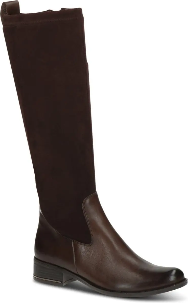 Caprice Knielaarzen Combi Leer/Stretch - Bruin - afbeelding 6 van 6
