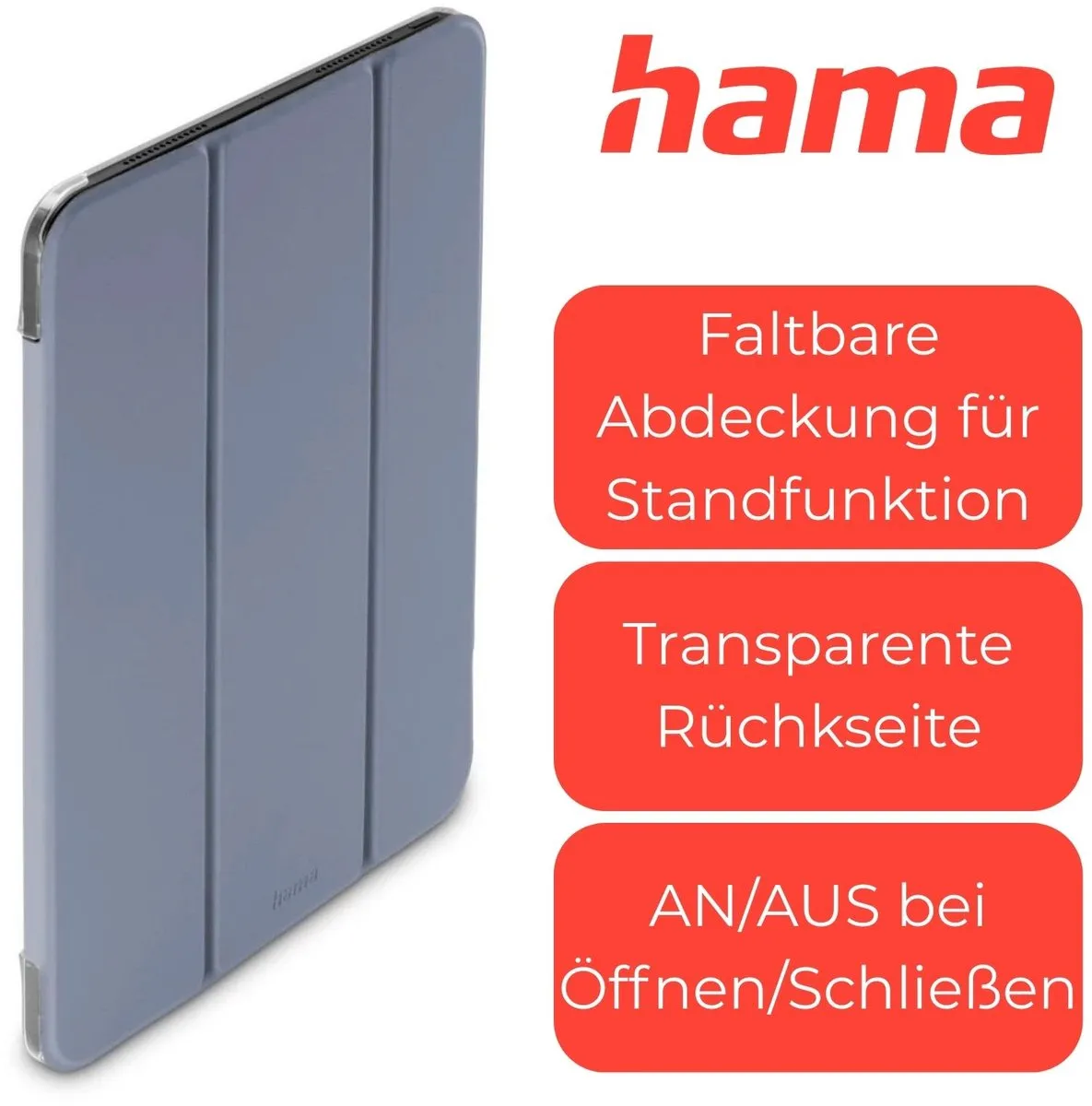Hama Fold Clear Tablethoes iPad 10.9 11