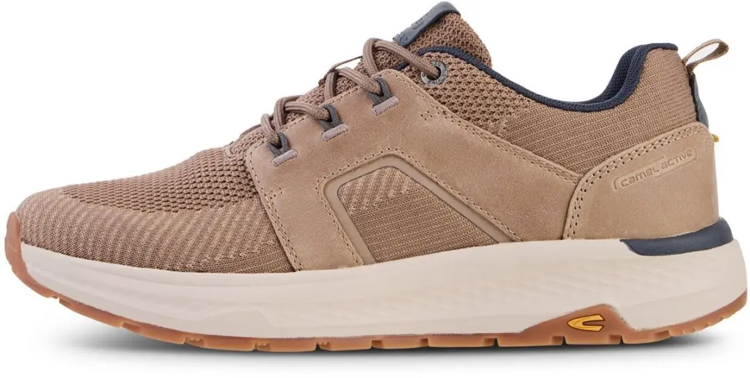 camel active Sneaker van leer en textiel