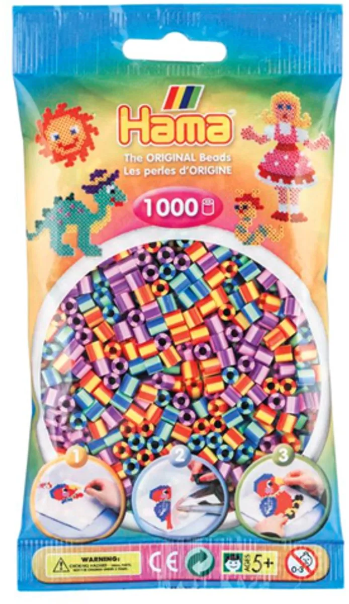 Hama Strijkkralen 1000 Stuks - 2-Kleurig Gemixed - afbeelding 2 van 2