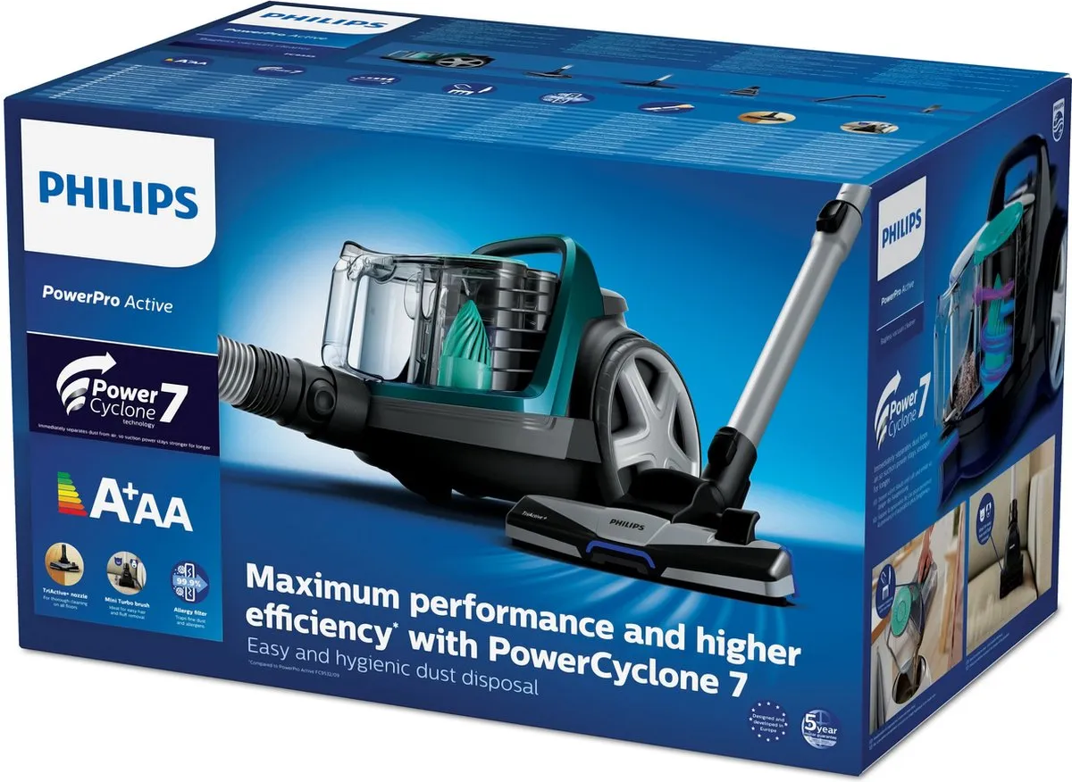 Philips FC9555/09 Stofzuiger 900W - 1.5L Groen