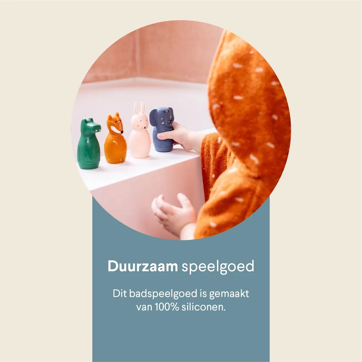 Trixie Mrs. Elephant & Mr. Crocodile Badspeelgoed - Siliconen - 540085