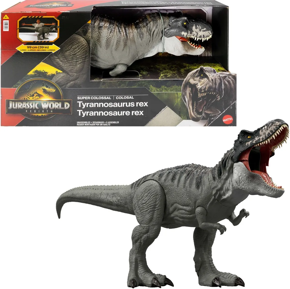 Jurassic World Superkolossale T-Rex JGB52 - Meerkleurig - afbeelding 2 van 6